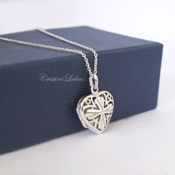 Locket With Cross Etsy