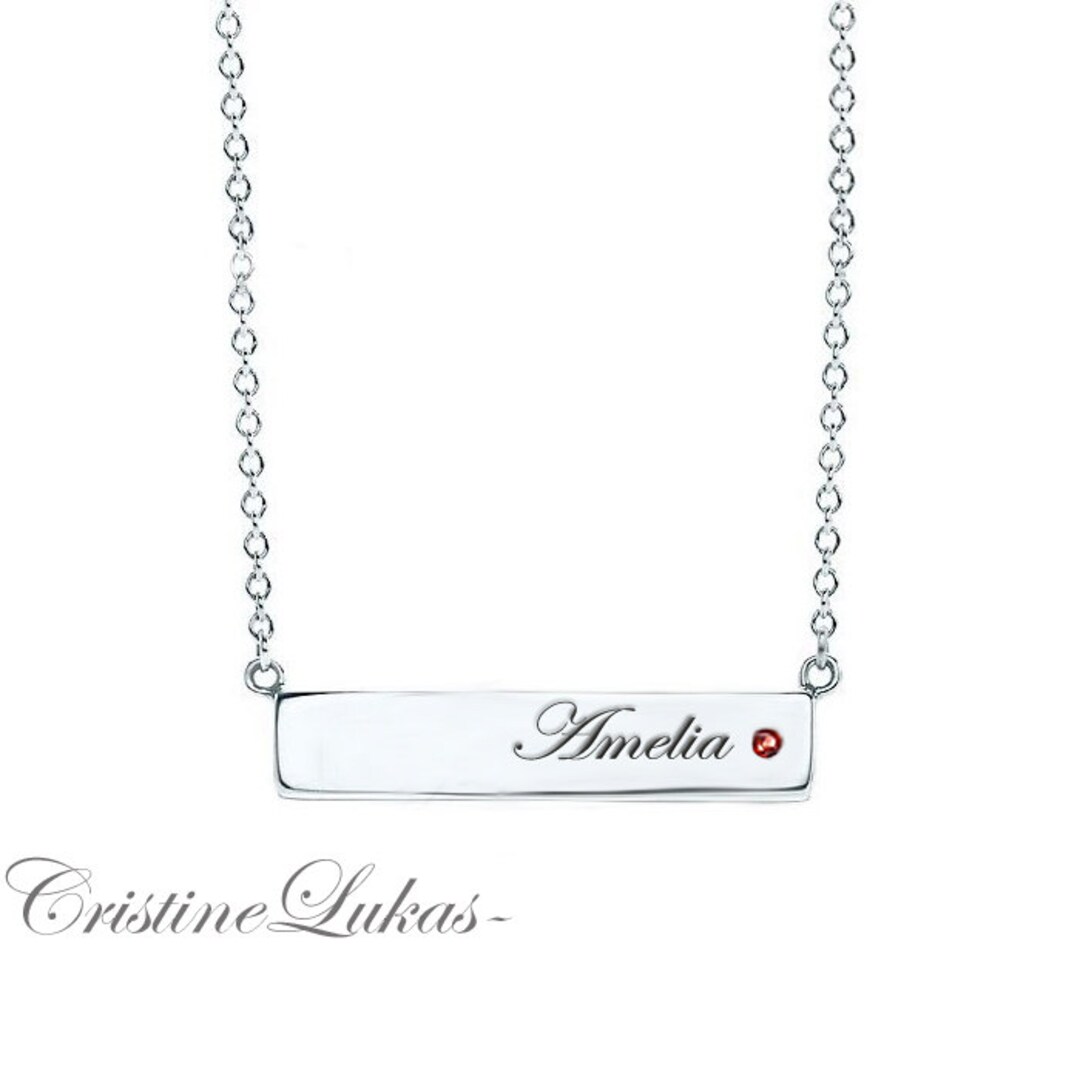 10K, 14K or 18K Solid Gold Necklace With Engraved Name, Special Date or