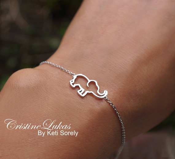 10K 14K 18K Solid Gold Elephant Bracelet in Yellow White and Rose Gold Baby Elephant Charm Bracelet or Anklet Good Luck Bracelet Etsy