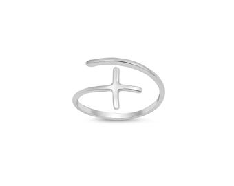 ◆VINTAGE HOLLYWOOD◆ 925 Silver Double Cross Ring VH2435RI0 Amazon.com: Sterling Silver 925 Cross Ring Double Cross CZ