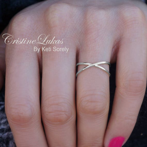 X Anillo Cruzado Azul Rosa Cerámica Salud Femenina Joyas 6 X Anillo Cruzado Azul Rosa Cerámica Salud Femenina Joyas 6