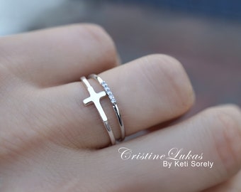 New Lord Jesus on Cross sideways ring 24kt Yellow Gold Vermeil Jewelry Pick Size New Lord Jesus on Cross sideways ring 24kt Yellow Gold Vermeil Jewelry Pick Size