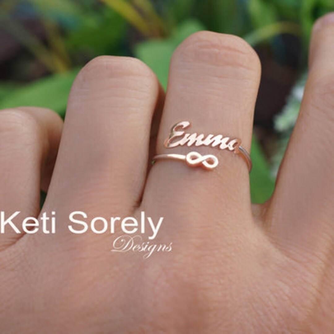 Infinity ring with names deals