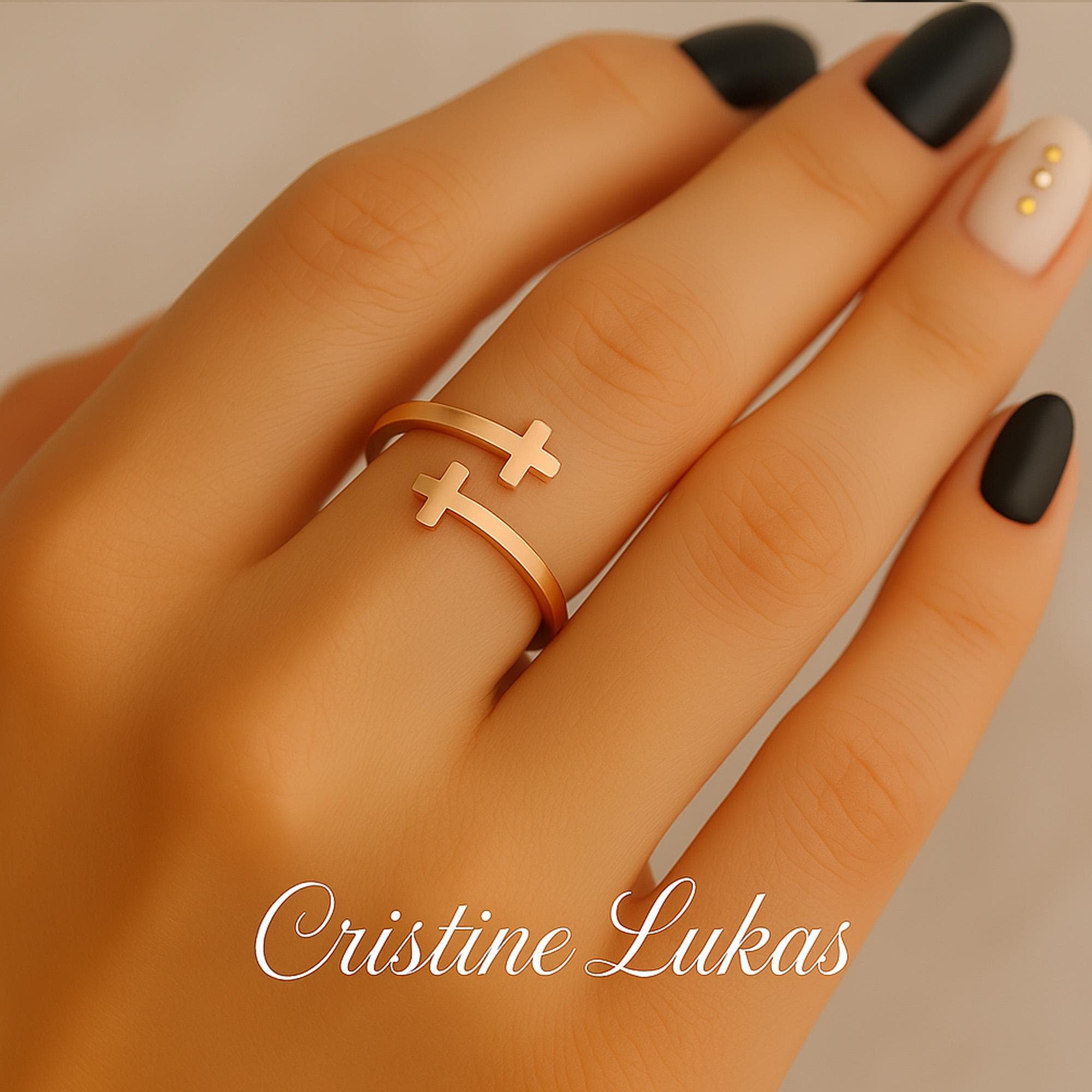 Kzmさん専用 Multiple Cross Round Ring-S Diamond Multi-Row Crisscross Ring 1/2 ct tw 14K White Gold