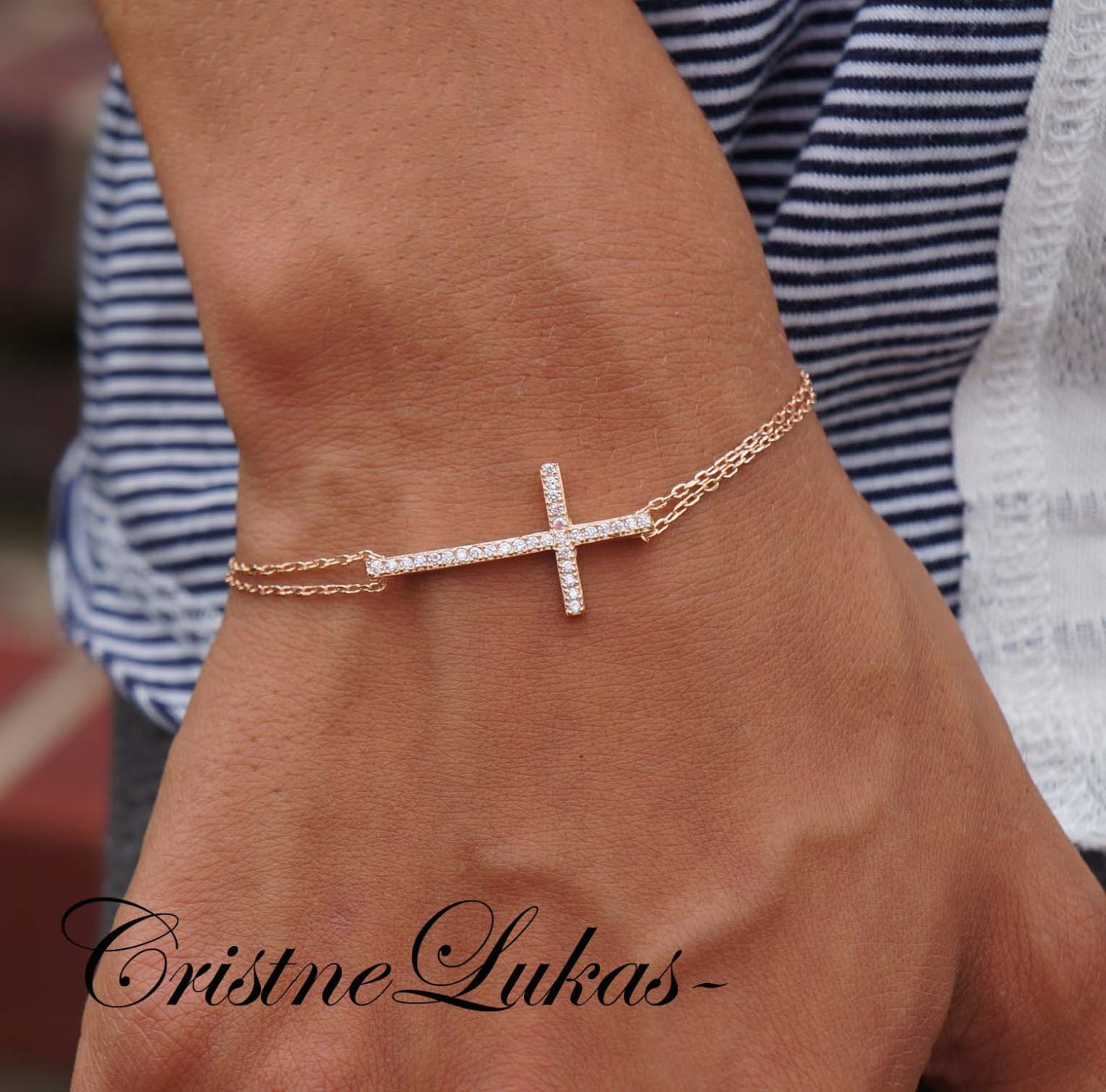 sideways cross bracelet set 2 for $20 | Cross bracelet, Bracelet set,  Bracelets