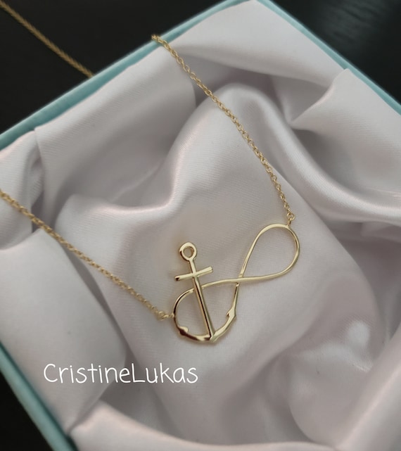 Lab Grown Diamond Sideways Infinity Necklace | Pure Ignis