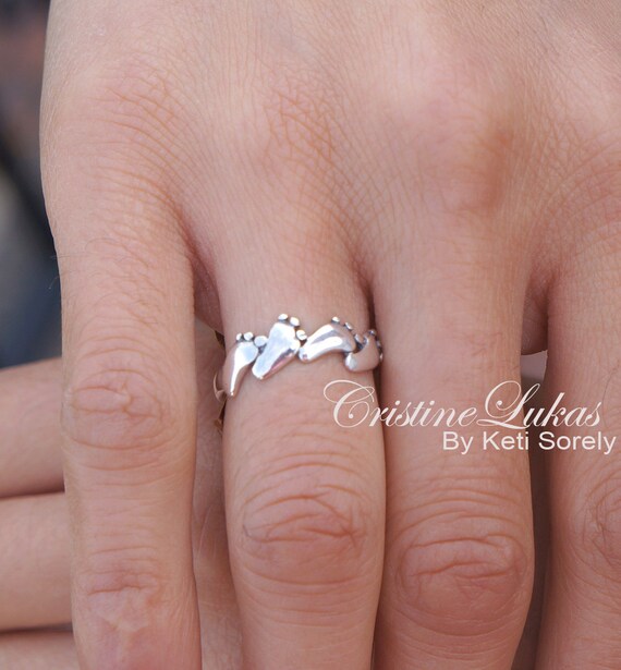 Baby rings shop white gold