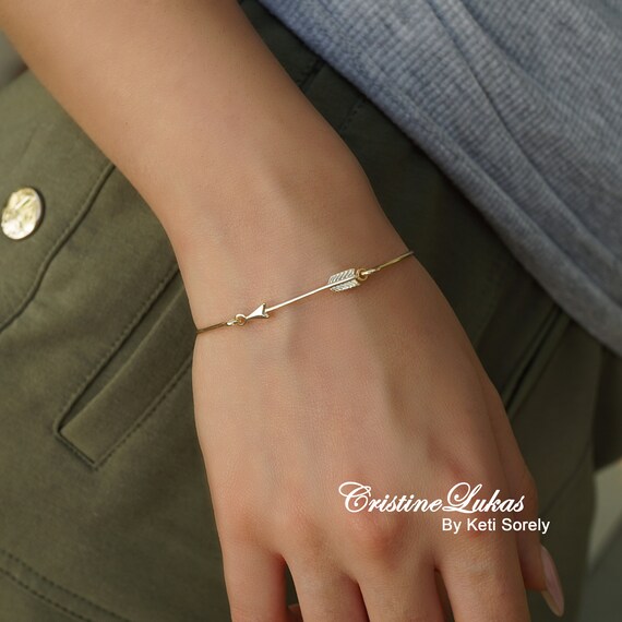 Rose gold arrow bracelet online
