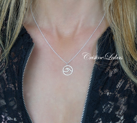 Etsy wave necklace deals