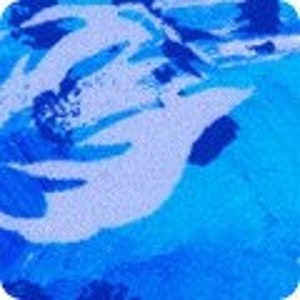 Tecido acolchoado abstrato Robert Kaufman Wishwell Color Wheel Lagoon