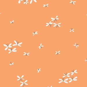 Art Gallery Fabrics Firefly Jar Tangerine Voile 100% Cotton Fabric Cut to Order Clothing & Crafts