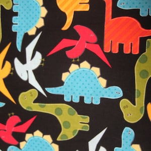 Colorful Dinosaurs Quilting Fabric 100% Cotton Robert Kaufman Urban Zoologie