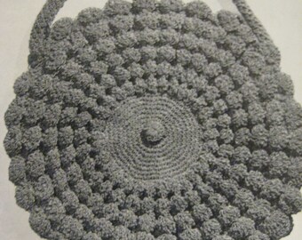 Vintage Crochet sac à main motif sac coquille ronde des années 1940 Design téléchargement numérique