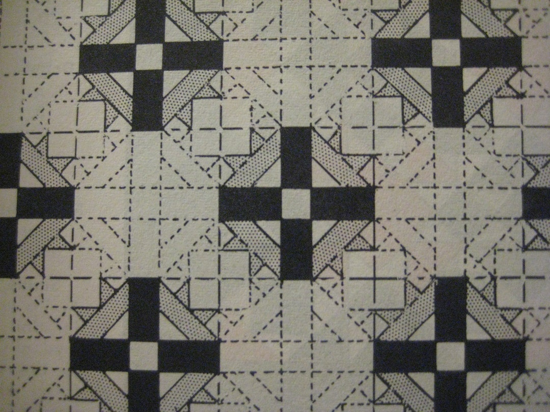 Cross and Crown Quilt Block Pattern Vintage Bible Favorites Quilt Block