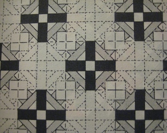 Cross and Crown Quilt Block Pattern Vintage Bible Favorites Quilt Block Digital Download