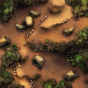 Mapa Encuentro Paso Montaña Compatible Vtt y Roll20 (4k)