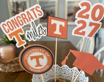 University of Tennessee graduation centerpiece sticks , Tennessee, graduation party