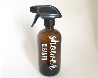 shower cleaner decal , essential oil decals, oil accessories, young living