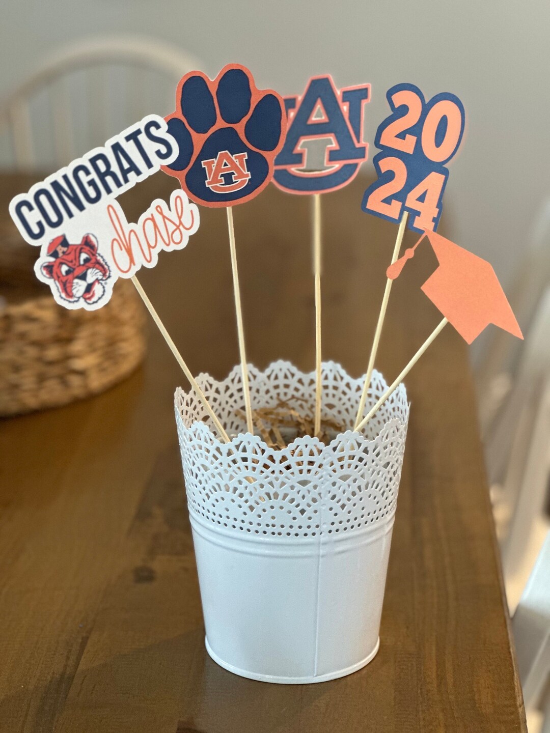Auburn University Graduation Centerpiece Sticks , Auburn , Graduation