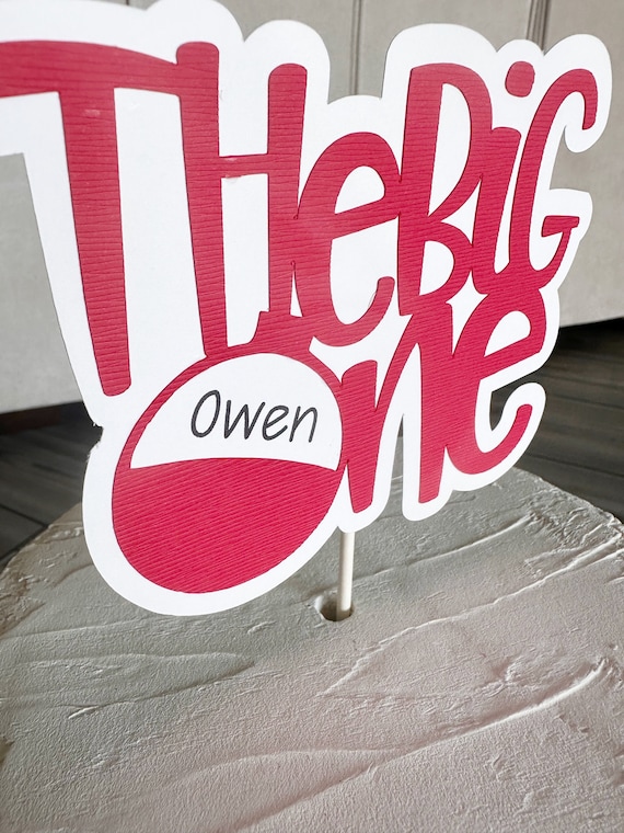 The Big One Cake Topper, First Birthday , O Fish Ally One , Fishing Cake  Topper, Fish Birthday Party, Bobber Cake Topper 