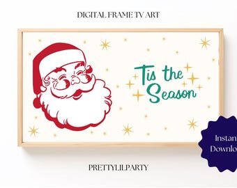 Marco navideño para TV / Letrero de cumpleaños para Samsung Frame TV / Descarga digital de feliz cumpleaños / Decoración instantánea para fiestas 16:9