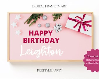 Elfo en el estante regresa Arte de TV: Decoración de cumpleaños para TV Samsung Frame (Descarga digital)