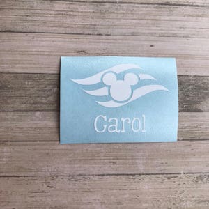 Disney cruise name decal