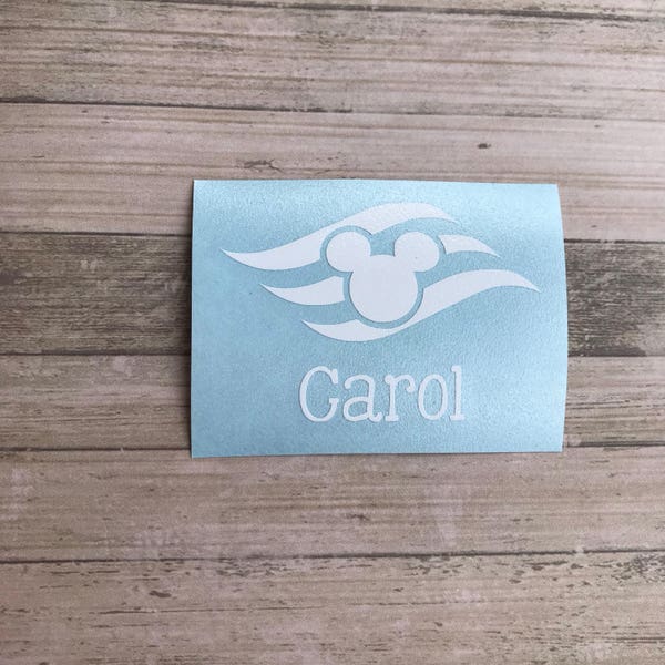 Disney cruise name decal