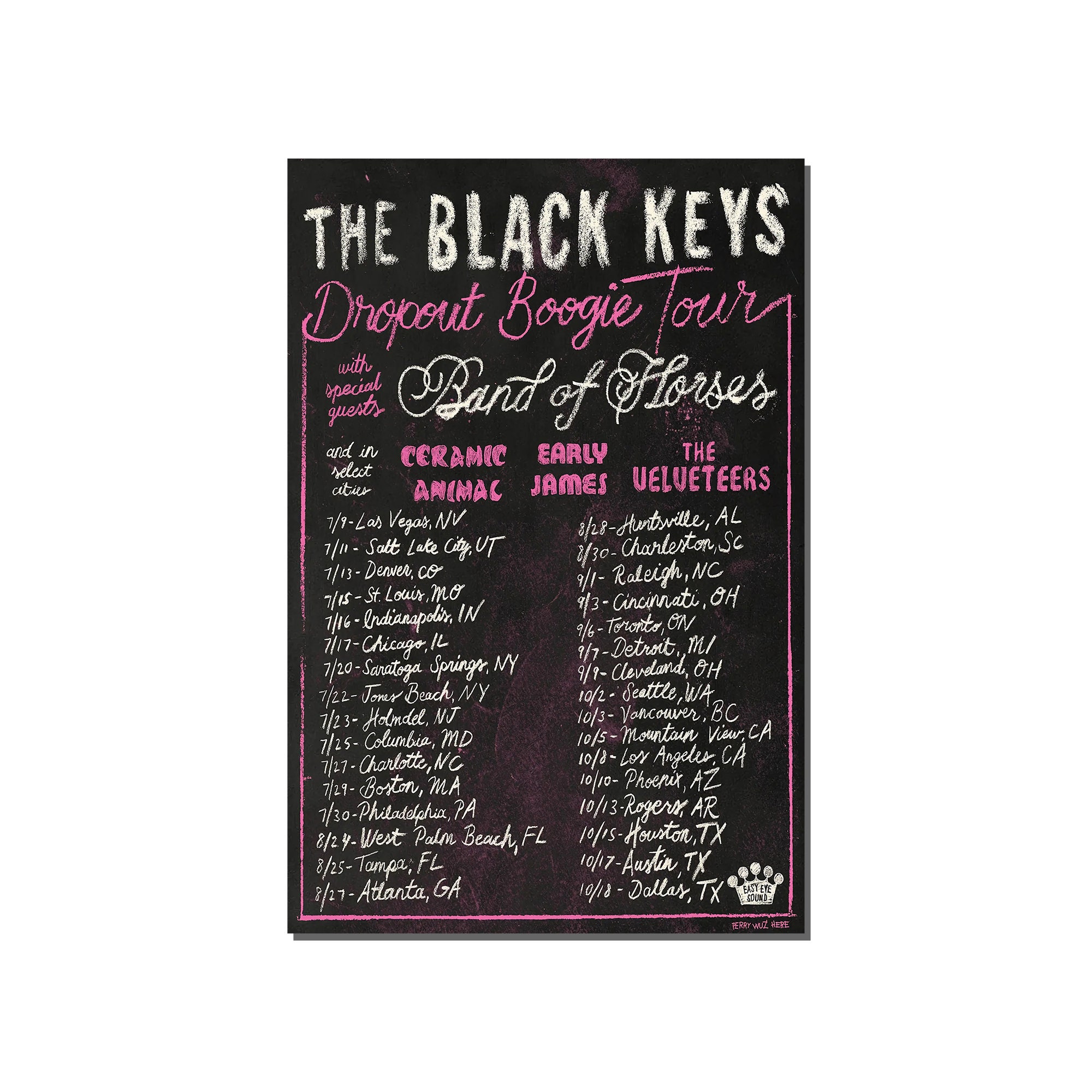 The Black Keys Dropout Boogie Tour Poster
