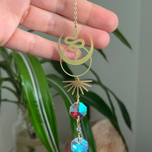 Serpent ’ mini  Quartz Sun Catcher window hanging crystals