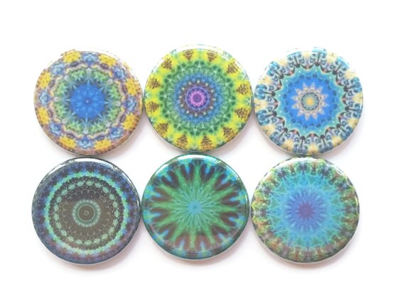 Mandala Magnets Fridge Magnets Decorative Refrigerator Magnets 6 Set