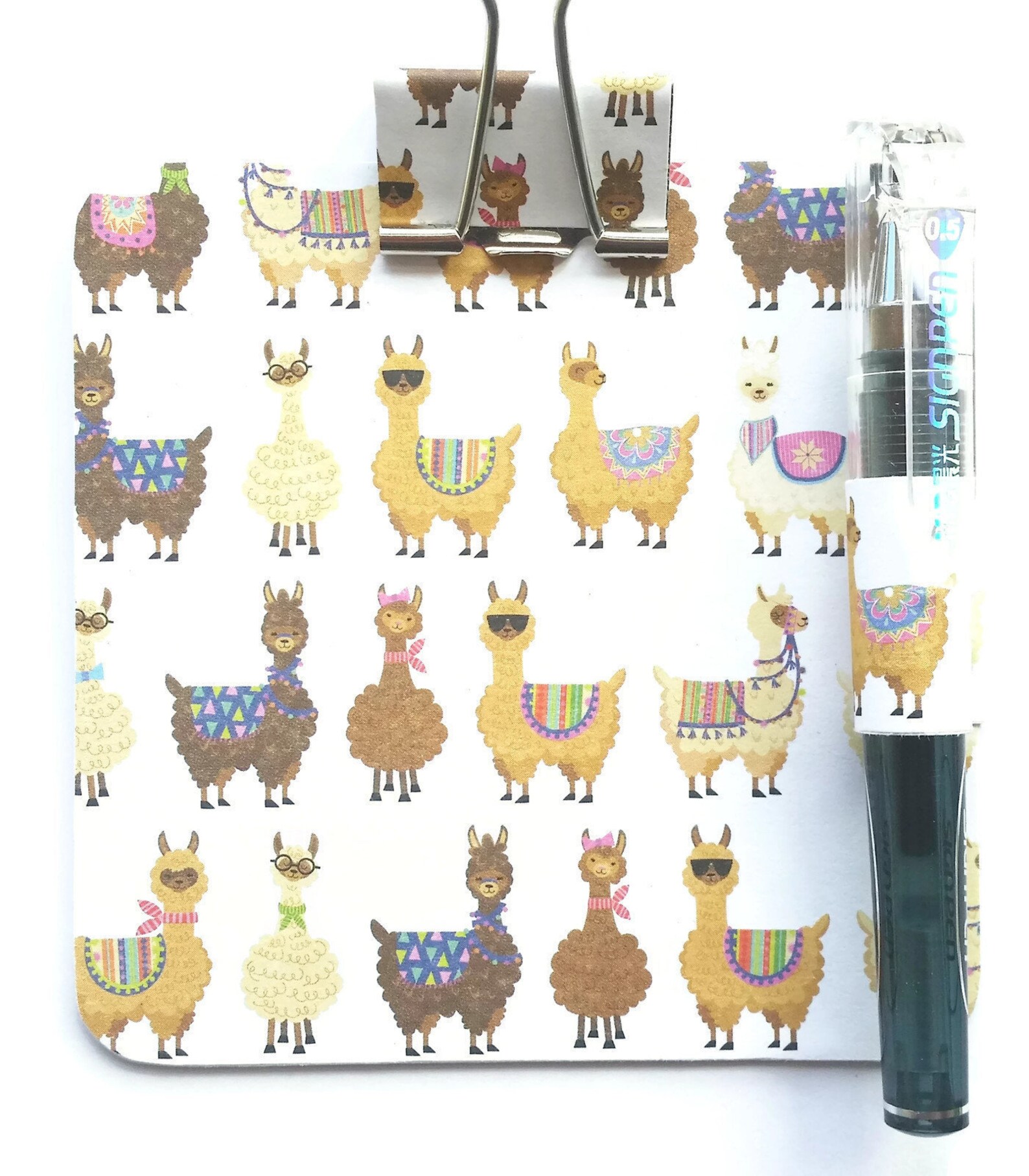 Llamas Gift Set Fun Llamas Clipboard 6x9 Llamas Notepad & Etsy