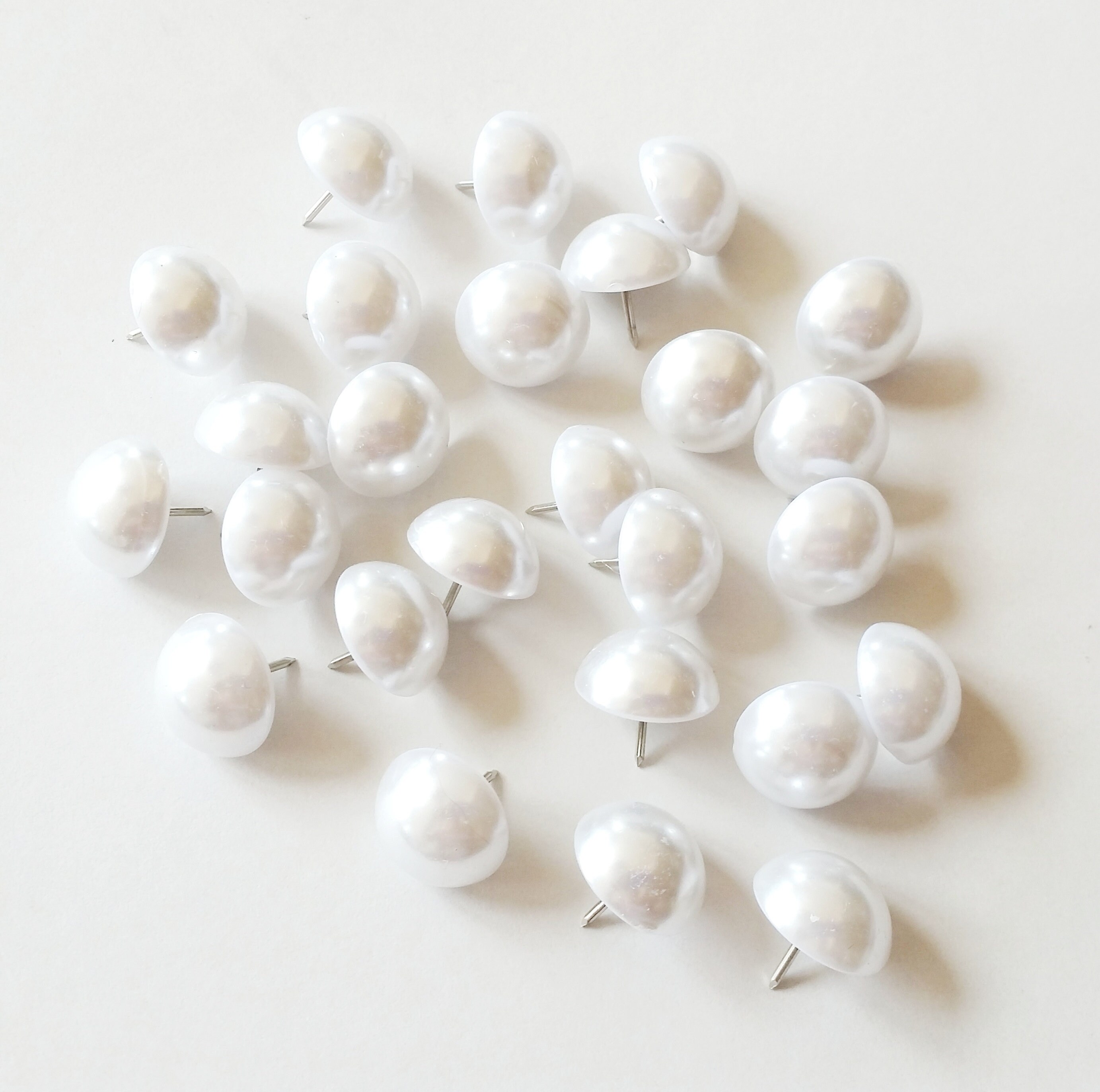 Pearl Push Pins White Pearls Wedding Decor Push Pins Etsy