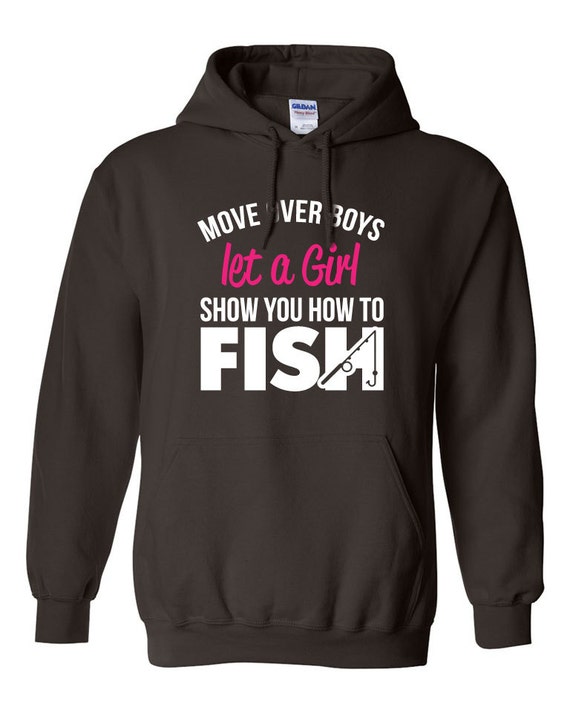 fishing girl hoodie