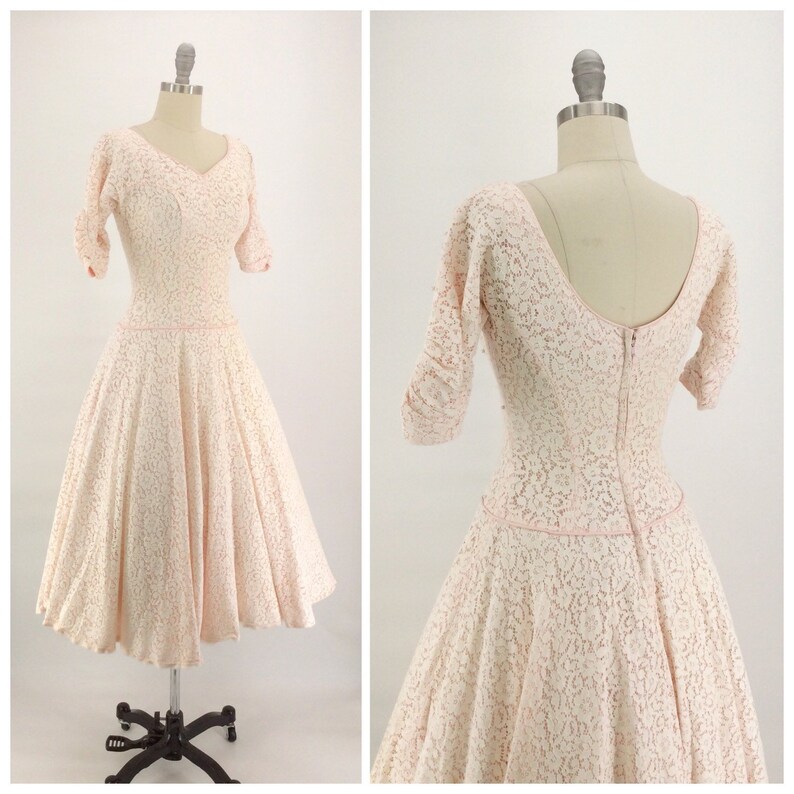 light pink and white dress