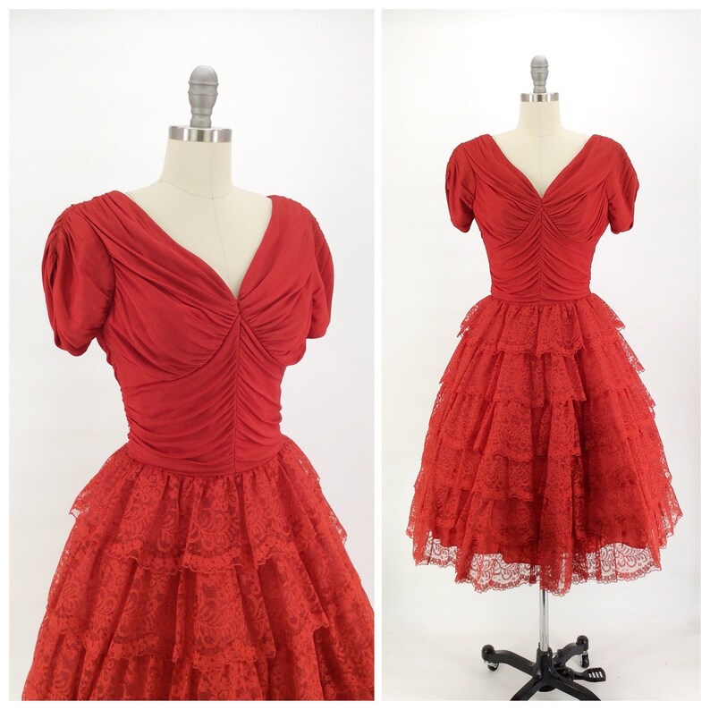 1950s Vintage Prom Dresses One Sleeve