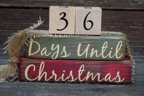 wooden christmas countdown blocks