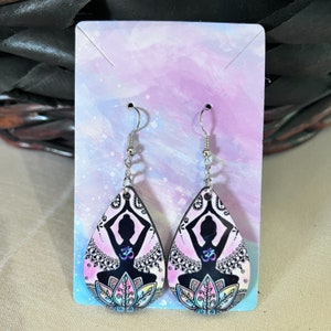 Tear Drop Earrings, Yoga Earrings, Yoga Life, Yoga Accessories, Yoga Lovers, READY TO SHIP