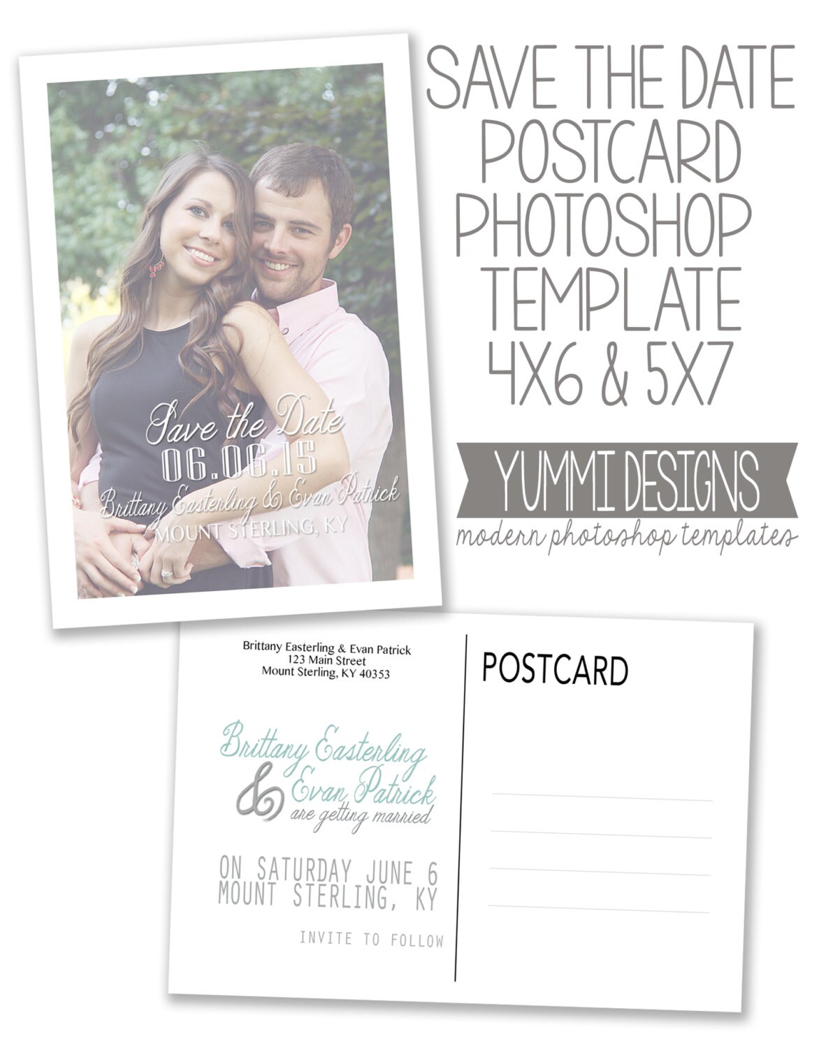 INSTANT DOWNLOAD - save the date postcard photoshop template PSD - 22x22 and 22x22 size - Minimalistic - simple - elegant With Save The Date Postcard Templates INSTANT DOWNLOAD - save the date postcard photoshop template PSD - 22x22 and 22x22 size - Minimalistic - simple - elegant With Save The Date Postcard Templates
