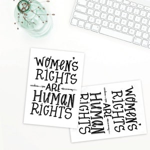 Raccolta fondi Cartoline politiche Beneficio della Planned Parenthood - STAMPABILE, I diritti delle donne sono diritti umani - Proventi donati a PP