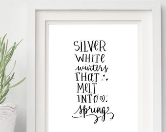 Printable The Sound of Music movie quote My Favorite Things wall art Print - DOWNLOAD