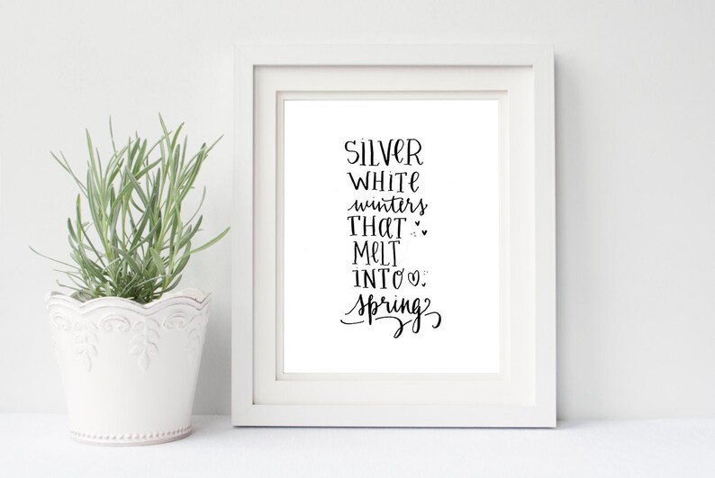 Printable The Sound of Music movie quote My Favorite Things wall art Print DOWNLOAD image 1