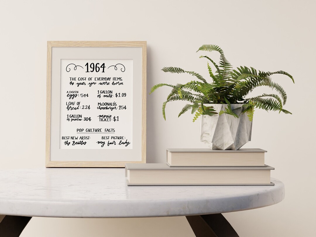 1964 year You Were Born Gift gift For 60 Year Old Dad Mom Aunt Uncle 1964-year-you-were-born-gift-gift-for-60-year-old-dad-mom-aunt-uncle