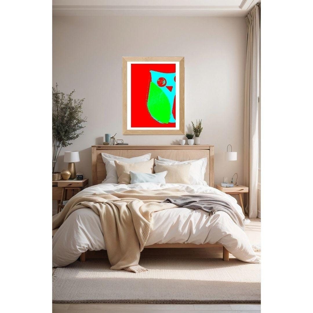 Pop art owl photograph