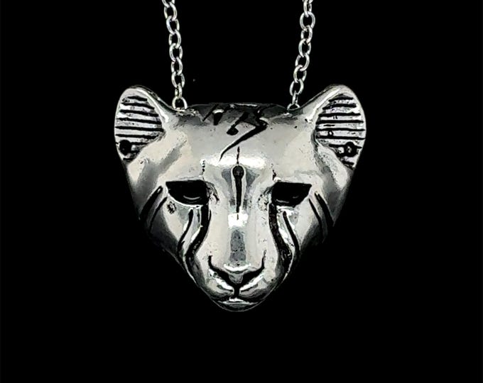 Cheetah amulet silver