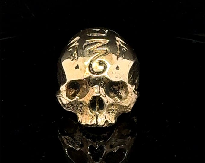 “Amulet skull ring” brass