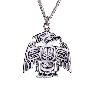 Sterling Silver Raven Pendant