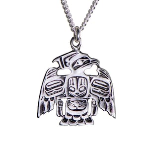 Sterling Silver Raven Pendant image 1