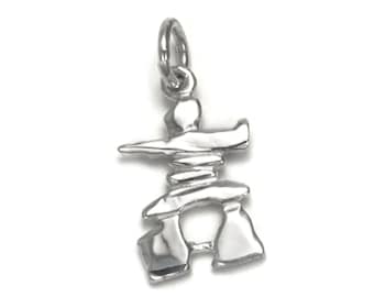 Sterling Silver Inukshuk Charm