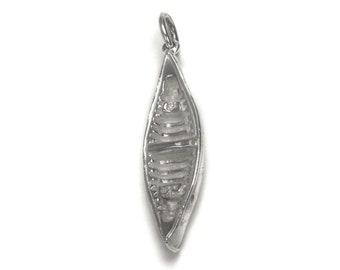 Sterling Silver Canoe Charm